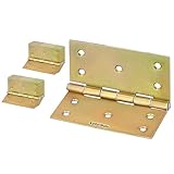 KOTARBAU® 10 Stück Türscharniere 100 mm x 100 mm Gerollt Gelb Verzinkt Kantige Scharniere...