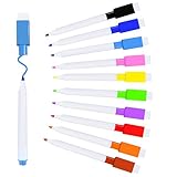 VOTON Whiteboard Marker, 10 Farbe Magnetische Whiteboard Stifte und Radiergummi Set Fine Tip...