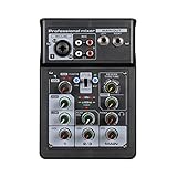 3-Kanal Mixer BT Digital Stereo Sound d Konsole System Szeneneffekt mit Track Record Soundcard OTG...