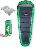 MOUNTREX Schlafsack – Ultraleicht & Kompakt (850g) - Outdoor Sommerschlafsack - Mumienschlafsack...