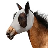 YIZWINS Pferde Fliegenmaske, Reflektoren für Pferde, Fliegenhaube Pferd Fliegenschutz, Fliegenhaube...