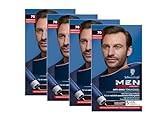 Men Perfect Anti-Grau Tönungs-Gel 70 Dunkelbraun (4x 80 ml), Haarfarbe für Männer blendet graue...