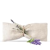 COZY LINEN Lavendel-Augenkissen – Aromatherapie & Stressabbau, Bio-Leinsamen-Augenmaske,...