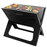 SunJas Klappgrill Holzkohlegrill, Campinggrill tragbar, Barbecue Tischgrill für Outdoor, Reise,...