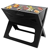 SunJas Klappgrill Holzkohlegrill, Campinggrill tragbar, Barbecue Tischgrill für Outdoor, Reise,...