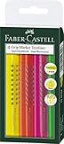 Faber-Castell 154304 - Textmarker GRIP TEXTLINER 1543 1-5 mm, 4er Etui, Inhalt: je 1x gelb, orange,...