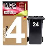 Prime Design 15cm Zahlen Aufkleber | Selbstklebende hausnummern zum aufkleben | Klebezahlen für...