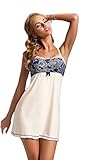 Selente Sweet Dreams Damen Nachthemd/Negligee (Made in EU) mit verführerischem Spitzenbesatz in...