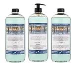 Handseife Hammam Herbal 1 Liter - Transparent - 3er Set - mit Pumpe