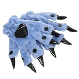 KOMBIUDA Weiche Dicke Dinosaurier Handschuhe aus Plüsch Warme Winterhandschuhe mit Weihnachtsmotiv...