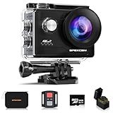 Apexcam 4K Action Cam 20MP mit 64GB Speicherkarte WiFi Sports Kamera Ultra HD Unterwasserkamera 40m...