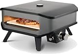 Cozze® 90349 13' Gas Pizza Ofen mit Thermometer mobiler Pizzaofen Pizzastein Gasgrill bis 400...