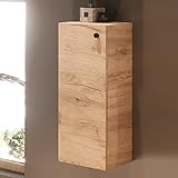 Planetmöbel Bad Midischrank in Gold Eiche 32cm, Hängeschrank für Badezimmer, Kleiner Badschrank...