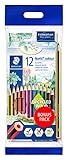 STAEDTLER Buntstifte Noris colour, rutschfeste Soft-Oberfläche, hohe Bruchfestigkeit, Made form...