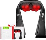 Cotsoco Nackenmassagegerät mit Heizfunktion - Elektrisches Shiatsu-Massagegerät, das perfekte...