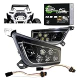 SLK-Lights (schwarz) RZR LED-Scheinwerfer kompatibel mit Polaris General, Polaris RZR 900s, Polaris...