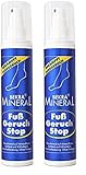 Bekra Mineral Original Fuss Geruch Stop Spray 150ml (Packung mit 2)