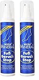 Bekra Mineral Original Fuss Geruch Stop Spray 150ml (Packung mit 2)