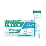 elmex Zahnpasta Sensitive 2x75ml – sanfte Zahnreinigung und Schutz für schmerzempfindliche Zähne...