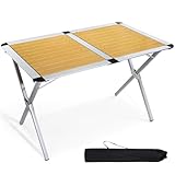 TIMBER RIDGE Campingtisch Klappbar Klapptisch Camping Falttisch Tragbar Aluminium mit Tasche für...