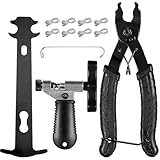 12-in-1 Fahrrad Kettennieter Fahrradkette Werkzeug Set, Fahrradketten Nieten Kettenzange, für 6-12...