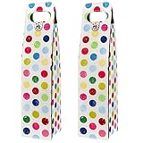 VAPOKF Weinbeutel, Dekoration, 2 Stück, wiederverwendbare Leder-Wein-Geschenktüten für Party,...