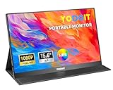 Yodoit Portable Monitor 15,6 Zoll 1920 x 1080 FHD Tragbarer Monitor IPS-Display mit USB Typ C...