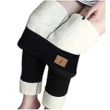 Thermoleggings Damen Winter Gefüttert Warme Leggings High Waist Sportleggings Bequeme Weich Luftig...
