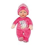 BABY born Sleepy for babies pink, waschbare Stoffpuppe mit herunterziehbarer Mütze und integrierter...