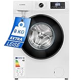 Bomann® Waschmaschine 8kg | max. 1400 U/min | 10 Jahre Motor-Garantie | robuster, leiser &...