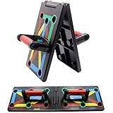 Cretee 12 in 1 Faltbare Push Up Rack Board mit Handgriff für Muskeltraining Effektiv Formen