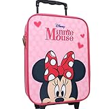 Disney Minnie Mouse Trolley Koffer 12 L Kindertrolley Mädchen Handgepäck Kinder Kinderkoffer Pink...
