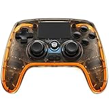 NYXI Wireless Controller für PS4, Hall-Effekt Joysticks Trigger, Transparente Controller mit...