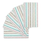 Kesper 31254 Dekor-Frühstücksbrettchen mit Streifen, Melamin, eckig 23,5 x 14,5 x 0,4 cm,...