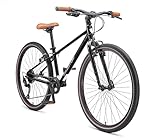 BIKESTAR Leichtgewicht 10 kg City Bike Stadt Fahrrad Aluminium | 26 Zoll 9 Gang Shimano Schaltung...