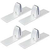 TSSS 4er-Set Schreibtisch Trennwand Klemmen – Klemmhalter aus Aluminium, Tischklemmen für 4-10mm...