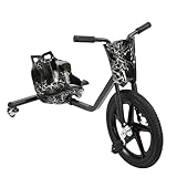 BRRIDE Kinder Pedal Go Kart, Tretauto mit Sicherheit und Stabilität, einstellbare Länge, Drifting...