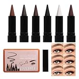 Eyeliner Bleistifte - 6-Farben langanhaltendes Make-up,Natürlich Haltbarer Eyeliner | für Frauen...