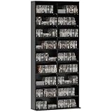 HOMCOM 640 CD/360 DVD Aufbewahrungseinheit, Blu-ray Medien-Speicherregal mit 18 Fächern und 14...