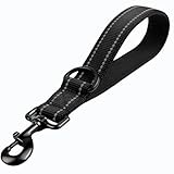 Kurzführer Hund 30cm, Hundeleine kurz mit Metallclip und Weiche Polsterung, Reflektierend Nylon...