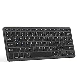 Bluetooth Tastatur Deutsche Drahtlose Tastatur Ultradünne Kompatibel mit iOS/Android/Windows System...