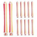 ABOOFAN 12 Stück Teiliges Bunte Dauerwellenstäbe Haarklammern Haarwickler für Langes und Kurzes...