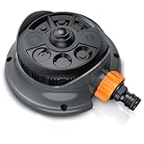 Brandson - Rasensprenger Flächenregner - Garten Sprinkler 3/4 Zoll - 8 verstellbare Sprühformen -...