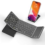 seenda Faltbare Bluetooth Tastatur mit Touchpad, Wiederaufladbare Kabellose Klappbare Tastatur mit...