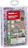 fischer Meister-Box Wohnraum, 132-teiliges Dübelset, 6-10 mm Durchmesser, für Heimwerker und...