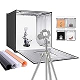 NEEWER Fotostudio Licht Box 20Zoll/50cm Aufnahmelicht Zelt Einstellbar Helligkeit Faltbare tragbare...