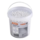Meister Fliesenkreuze 2,0 mm - Praktisches Set mit 1800 Stück - Aus robustem Polypropylen - weiß /...