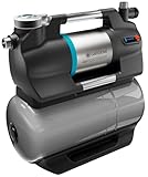 Gardena Hauswasserwerk 6300 SilentComfort: Pumpe mit 25 l Wasserspeicher und integriertem Filter,...
