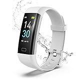 LEBEXY Fitness Armband Schrittzähler, Fitness Tracker mit Herzfrequenzmesser Blutdruckmessung...