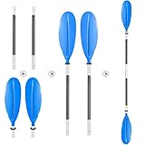 HEIMUNI Doppelpaddel Kajak Paddel mit Verstellbaren Paddelblätter, Kanu Paddel Aluminium Sup...